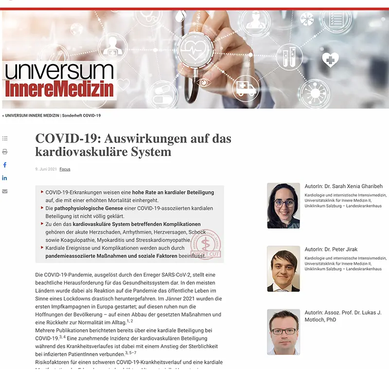 COVID-19 und Herzgesundheit Lukas Motloch-titel