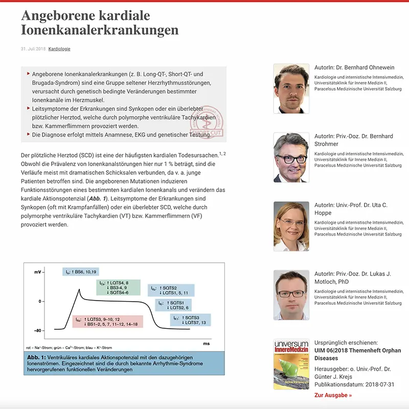 Angeborene Ionenkanalerkrankungen Lukas Motloch titel